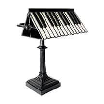 Alternate image Stained Glass Piano Keys Lamp