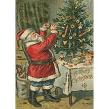 Alternate image Santa Trims the Tree Jigsaw Puzzle