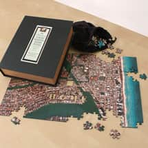 Alternate image Personalized Aerial Hometown Jigsaw Puzzle - Heirloom Edition