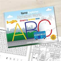 Alternate image Personalized Alphabet World Color-In Activity Book