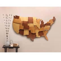 Alternate image Dimensional Metal USA Wall Art