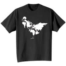 Alternate image World Chicken Map T-Shirt or Sweatshirt