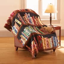 Alternate image Library Books Quilted Throw Blanket - 100% Cotton
