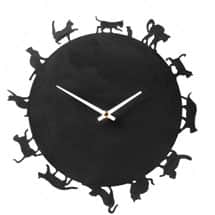 Alternate image Cat Silhouettes Clock