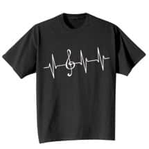Alternate image Music Lover EKG Shirts
