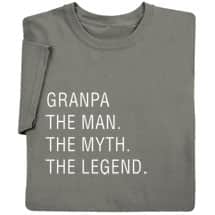 Alternate image Personalized "The Man, The Myth, The Legend" T-Shirt or Sweatshirt