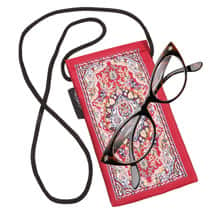 Alternate image Persian Rug Eye Glass Case - 3 colors