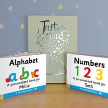 Alternate image Personalized Learn Your Alphabet & Numbers Toddler Board Book Set