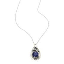 Alternate image Ruby & Sapphire Swirl Necklace