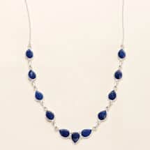 Blue Lapis Teardrop Necklace