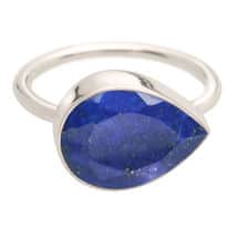 Alternate image Blue Lapis Teardrop Ring