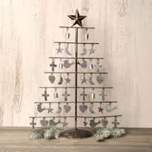 Alternate image Star-Topped Metal Tabletop Christmas Tree