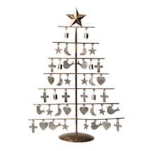 Alternate image Star-Topped Metal Tabletop Christmas Tree