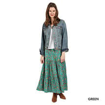 Alternate image Traveler's Reversible Long Cotton Skirt