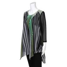 Alternate image Clover Leaf Layered Tunic Top