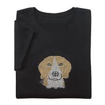 Alternate image Rhinestone Dog Ladies T-Shirts