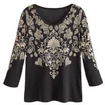 Alternate image Lacey Floral Top