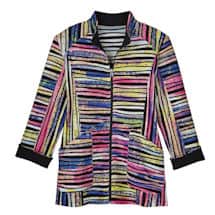 Alternate image Peppermint Stripe Stretch Jacket