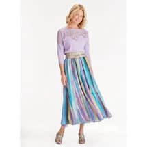 Alternate image Dusty Stripe Georgette Skirt