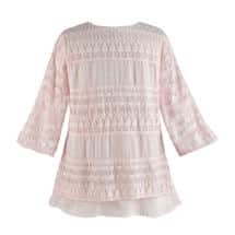 Alternate image Textured Lacey Tiers Tunic