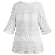 Alternate image Textured Lacey Tiers Tunic