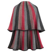 Alternate image Pomegranate Stripe Shawl Collar Vest