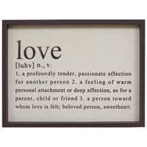 Alternate image Definition of Love Wall Art