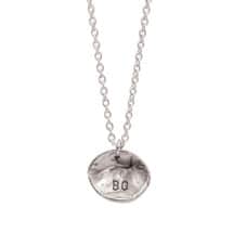 Alternate image Sterling Silver Personalized Pet Nose Print Necklace