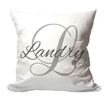 Personalized Family Name And Initial Pillow