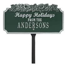 Alternate image Personalized "Happy Holidays" Candy Cane Lawn Plaque