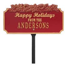 Alternate image Personalized "Happy Holidays" Candy Cane Lawn Plaque