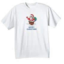 Alternate image Children's Color Your Own Santa T-Shirt