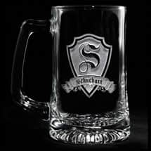 Alternate image Personalized Shield Initial Beer Mug
