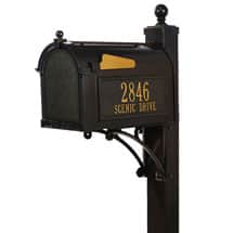 Alternate image Whitehall Deluxe Capitol Mailbox and Post Package
