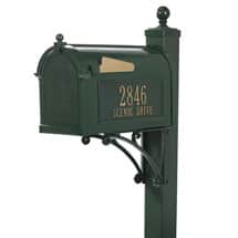 Alternate image Whitehall Deluxe Capitol Mailbox and Post Package