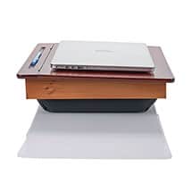 Alternate image ART & ARTIFACT Laptop Lap Desk with Storage, Large School House Lap Desk, 17"