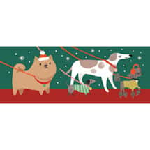 Alternate image Santa's Dog Walk Pop-Up Christmas Card