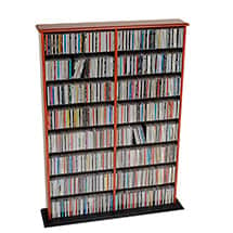 Alternate image Double Width Wall Storage For CDs & DVDs