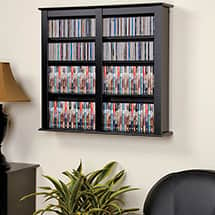 Alternate image Double Wall Mounted Storage For CDs & DVDs