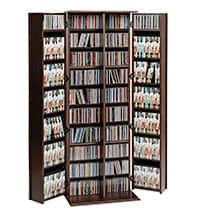 Alternate image Grande Locking Media Storage Cabinet with Shaker Doors - CDs, & DVDs