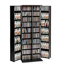 Alternate image Grande Locking Media Storage Cabinet with Shaker Doors - CDs, & DVDs