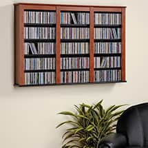 Alternate image Triple Wall Mounted Storage - CDs & DVDs