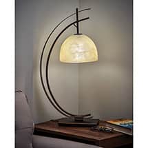 Alternate image Half-Moon Desk Accent Table Lamp