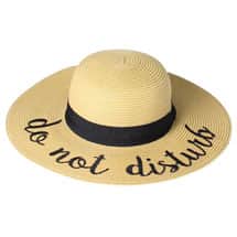 Alternate image Embroidered Straw Hats