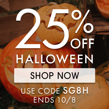 Shop 25% Off Halloween. Use Code SG8H