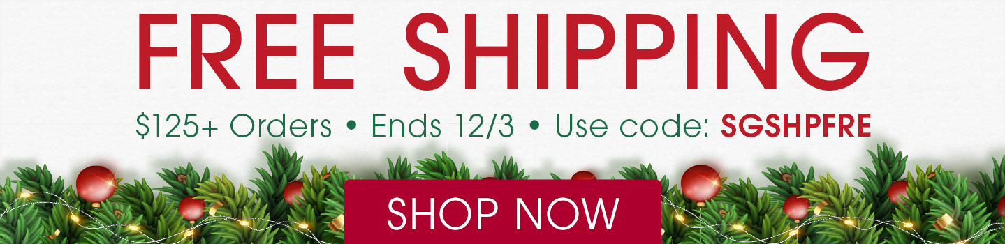 Free U.S. Standard Shipping on orders of $125+ with code SGSHPFRE. Shop New Arrivals!