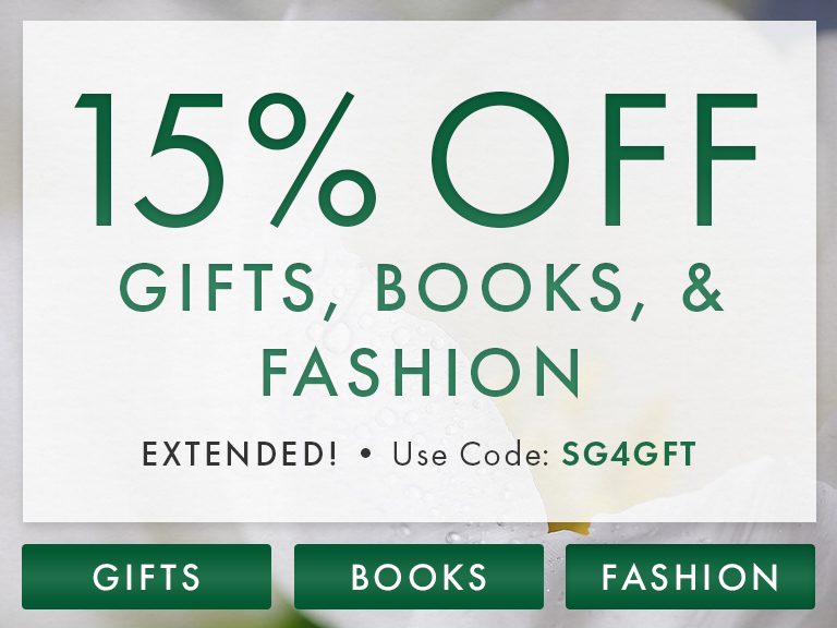 15% off Gifts, Books & Fashion. Use code SG4GFT. Ends 3/4/24. 