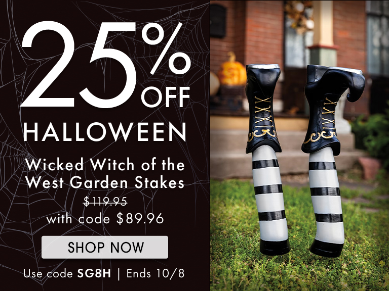 25% off Halloween Collection with code SG8H. Ends 10/8/23.