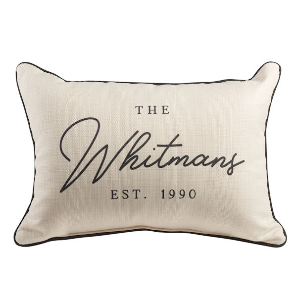Product image for Personalized Family Name Pillow 