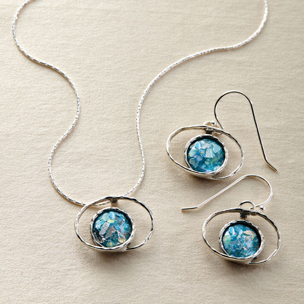 Product image for Roman Glass in Orbit Necklace